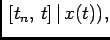 $\displaystyle   [t_n, t] \vert x(t)),$