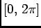 $ [0,\,2\pi]$